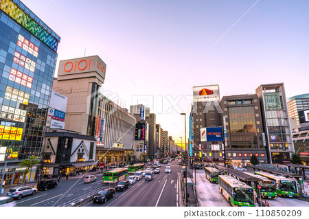 Tokyo cityscape in Japan, looking in front of Kinshicho Station, etc. = January 17, 2020 Tokyo cityscape in Japan, looking in front of Kinshicho Station, etc. = January 17, 2020 110850209