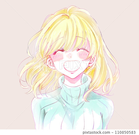 Smiling blonde woman Smiling blonde woman 110850583