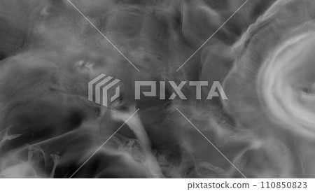 Abstract Atmospheric White Smoke Texture Background on Black Abstract Atmospheric White Smoke Texture Background on Black 110850823