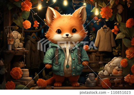 AI-generated content. The illustration features a delightful storefront with a variety of baby clothing and accessories showcased in imaginative and creative ways. AI-generated content. The illustration features a delightful storefront with a variety of baby clothing and accessories showcased in imaginative and creative ways. 110851023