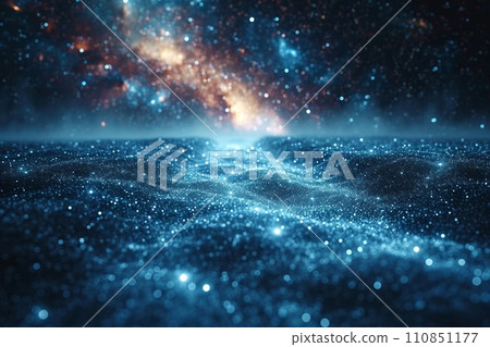 Light path of information across the ocean of data Abstract art in the digital age AI image 9 Light path of information across the ocean of data Abstract art in the digital age AI image 9 110851177