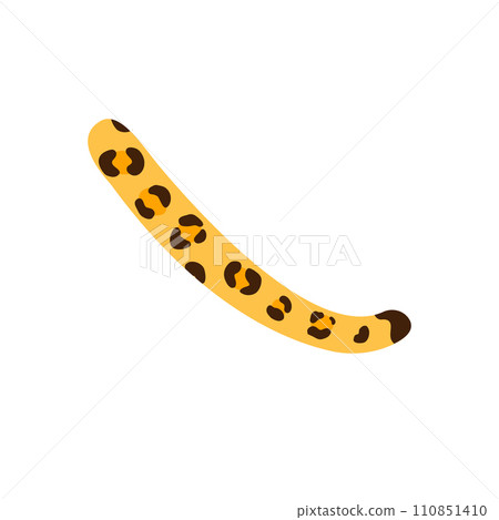 Vector flat leopard cheetah tail 110851410
