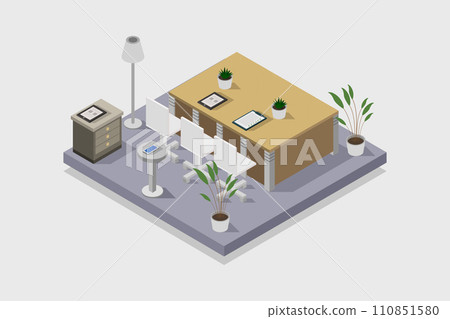 Isometric conference room Isometric conference room 110851580