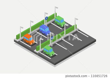 Isometric parking Isometric parking 110851726