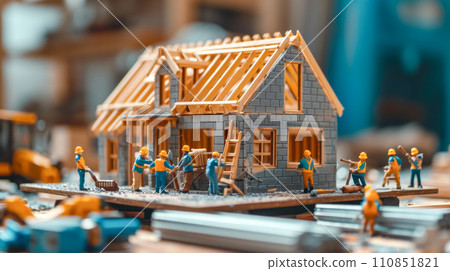 建造房子的木匠 110851821