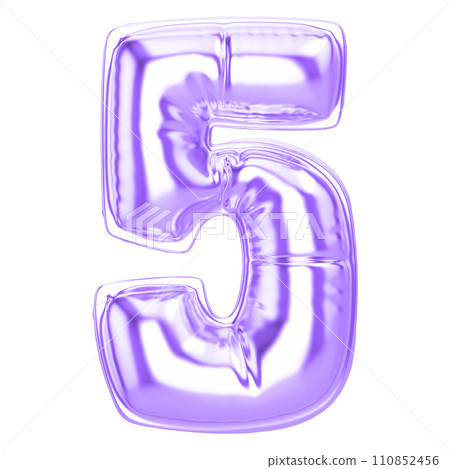 balloon metal number With Letter 3d render balloon metal number With Letter 3d render 110852456