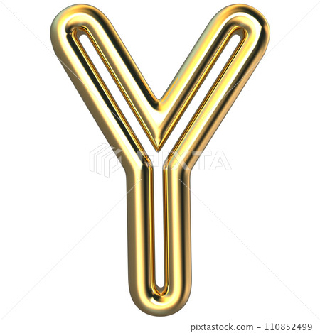 balloon metal number With Letter 3d render 110852499