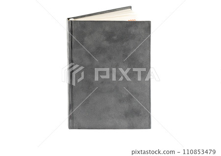 close up of a blank velour fluffy notebook on white background with clipping path close up of a blank velour fluffy notebook on white background with clipping path 110853479