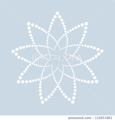 Abstract dotted shape.Vector design element 110853861