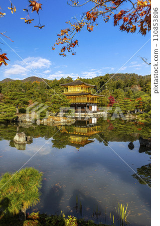 background of Kinkakuji temple 110853896