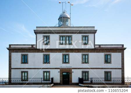 Cape Finisterre lighthouse exterior view, Galicia, Spain Cape Finisterre lighthouse exterior view, Galicia, Spain 110855204