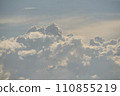 Blue sky full of white clouds, storm day 110855219