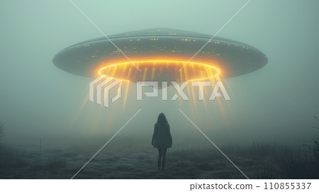 UFO and people 110855337