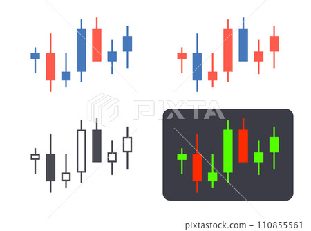 股價圖表燭台 股價圖表燭台 110855561
