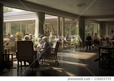 A retirement home, old age home, is a multi-residence housing facility intended for the elderly A retirement home, old age home, is a multi-residence housing facility intended for the elderly 110855735
