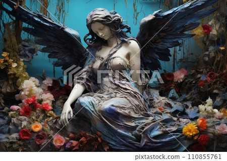 Monument to a mourning angel Monument to a mourning angel 110855761