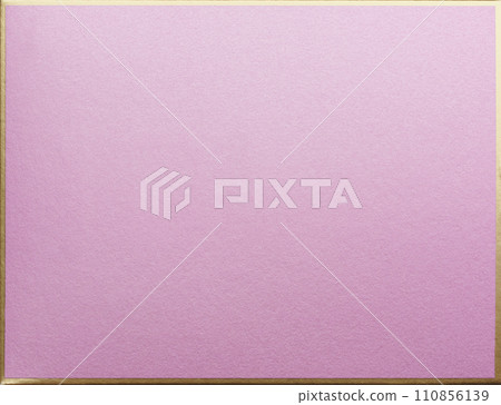 Pink paper surface with gold color frame boarder 110856139