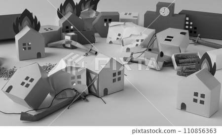 抗震、抗災、防火、耐火、火災危險、防火的房屋 110856363