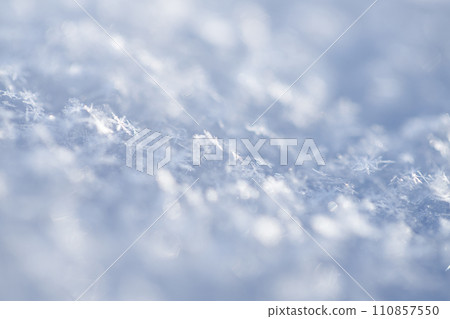 Christmas background with snow and lights. Winter concept 110857550