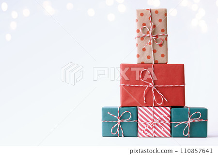 Christmas decoration on white background Christmas decoration on white background 110857641