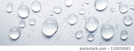 Background of water drops on glass 110858081