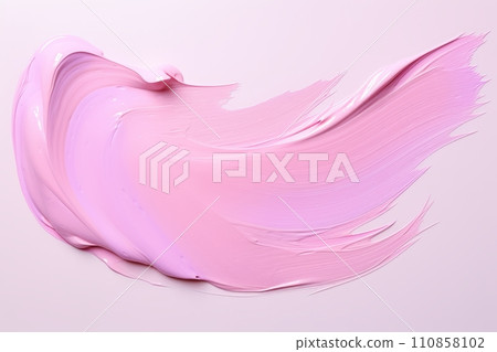 Pink paint texture, abstract light texture, splash of paint on a light background 110858102