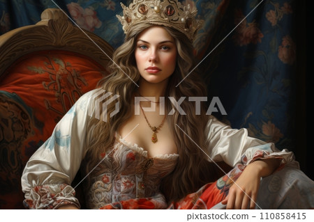 A beautiful girl wearing the crown of a winning beauty queen A beautiful girl wearing the crown of a winning beauty queen 110858415