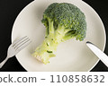 broccoli on a plate broccoli on a plate 110858632