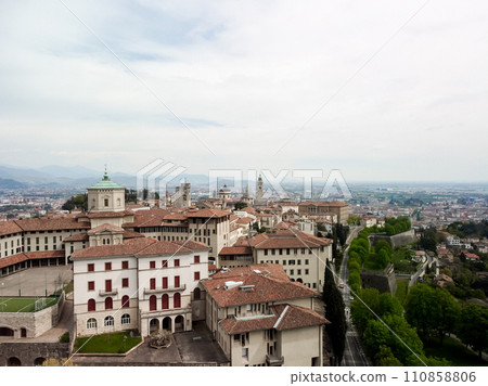 BERGAMO General city view of medieval area, Citta Alta, Bergamo,Lombardy,Italy. BERGAMO General city view of medieval area, Citta Alta, Bergamo,Lombardy,Italy. 110858806
