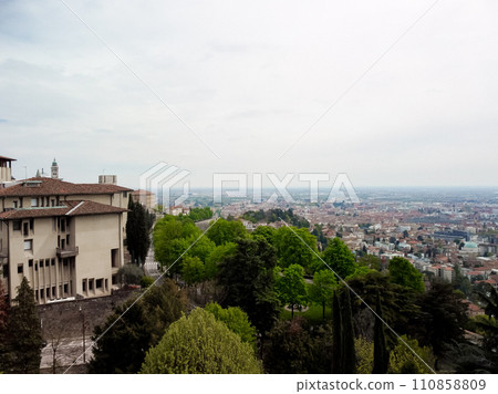 BERGAMO General city view of medieval area, Citta Alta, Bergamo,Lombardy,Italy. BERGAMO General city view of medieval area, Citta Alta, Bergamo,Lombardy,Italy. 110858809