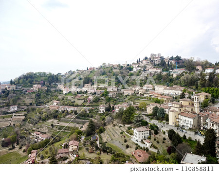 BERGAMO General city view of medieval area, Citta Alta, Bergamo,Lombardy,Italy. 110858811