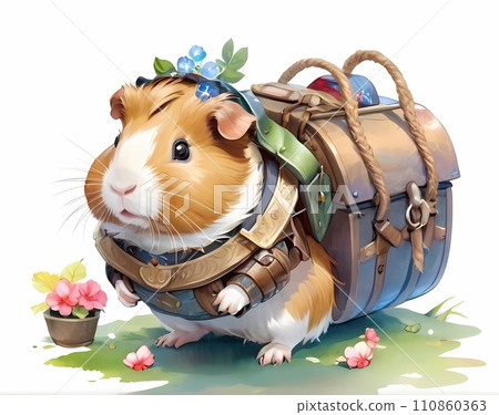 豚鼠 RPG 奇幻遊戲可愛的朋友圖片明信片壁紙風格背景 豚鼠 RPG 奇幻遊戲可愛的朋友圖片明信片壁紙風格背景 110860363