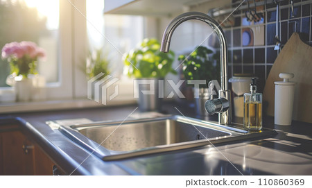 Stylish kitchen sink 01 Stylish kitchen sink 01 110860369