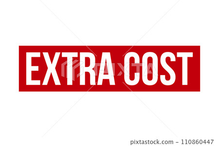 Extra Cost Rubber Stamp Seal Vector 110860447