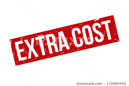 Extra Cost Rubber Stamp Seal Vector 110860448