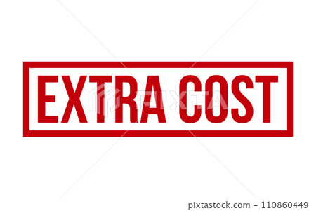 Extra Cost Rubber Stamp Seal Vector 110860449