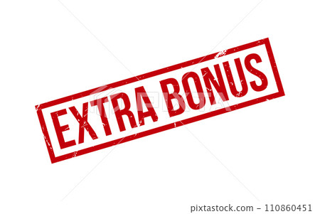 Extra Bonus Rubber Stamp Seal Vector Extra Bonus Rubber Stamp Seal Vector 110860451