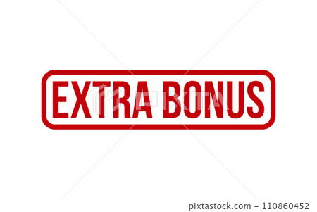Extra Bonus Rubber Stamp Seal Vector Extra Bonus Rubber Stamp Seal Vector 110860452
