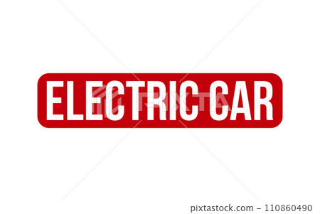 Electric Car Rubber Stamp Seal Vector Electric Car Rubber Stamp Seal Vector 110860490