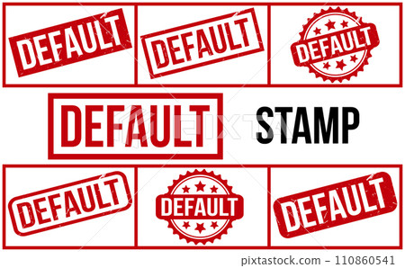 Default Rubber Stamp set Vector Default Rubber Stamp set Vector 110860541