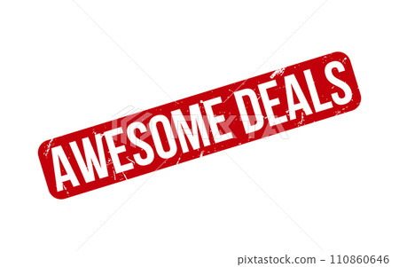 Awesome Deals Rubber Stamp Seal Vector Awesome Deals Rubber Stamp Seal Vector 110860646
