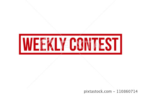 Weekly Contest Rubber Stamp Seal Vector 110860714