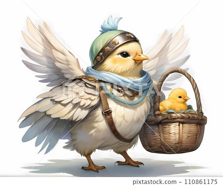 ChickLittle BirdRPGFantasy GameCute FriendsPicture PostcardWallpaper StyleBackground 110861175