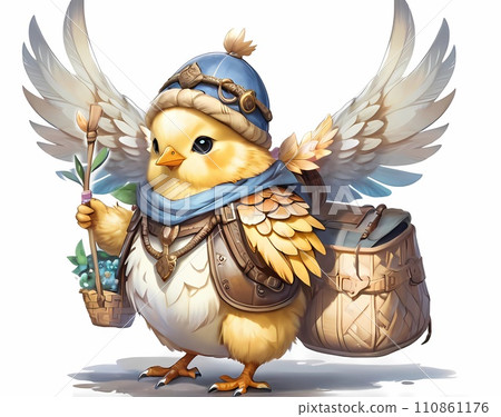 ChickLittle BirdRPGFantasy GameCute FriendsPicture PostcardWallpaper StyleBackground 110861176