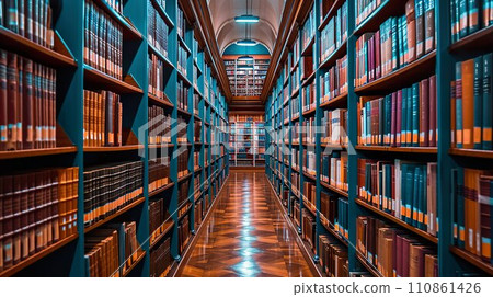 圖書館書庫背景素材02 圖書館書庫背景素材02 110861426