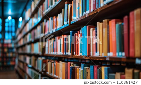 圖書館書庫背景素材03 圖書館書庫背景素材03 110861427