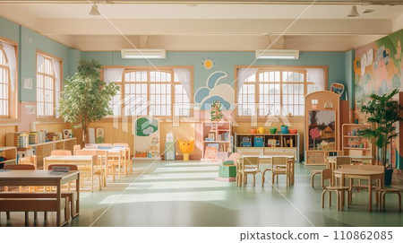 Nursery school classroom image 01 110862085