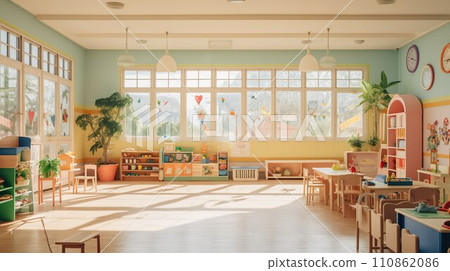 Nursery school classroom image 02 110862086