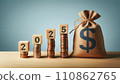Financial Growth for Success in 2025 Concept 110862765