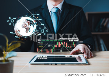 man draw graphs and progress of business and analyze financial,and investment.Use technology to plan strategy to success goals and growth stock.online business,e-commerce,online marketing. man draw graphs and progress of business and analyze financial,and investment.Use technology to plan strategy to success goals and growth stock.online business,e-commerce,online marketing. 110863789